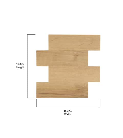 WallPops Faux Wood Natural Peel & Stick Wall Tiles